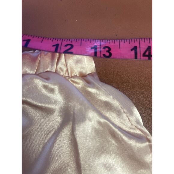 BEWICKED SZ M Peach Black Satin Short Pajama 2 Piece Set NWT B131 - Picture 3 of 6